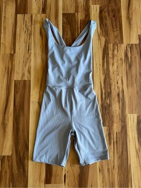 Heros Active Short Unitard XL Lilac One Piece Biker Shorts Jumpsuit NWT